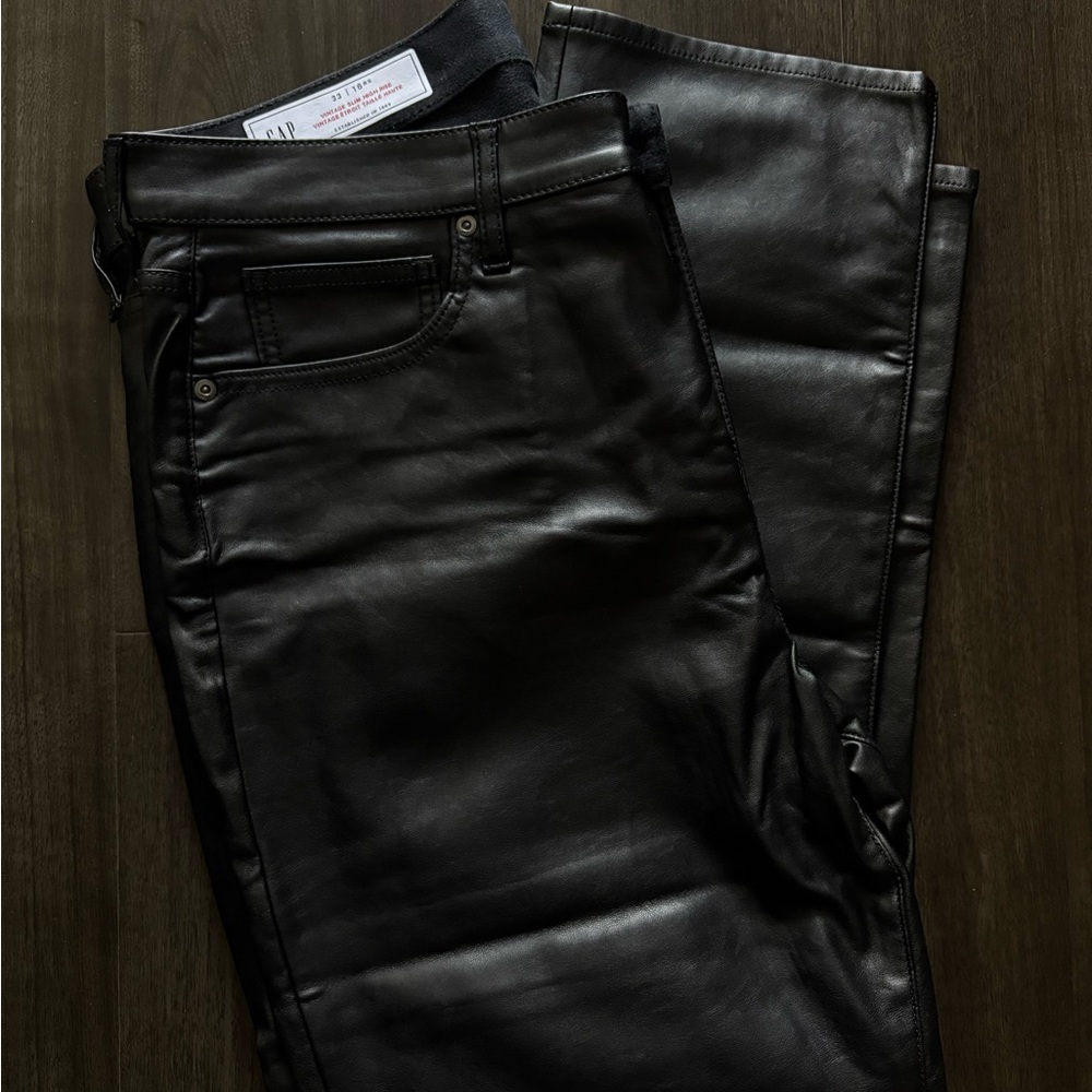 GAP Vintage Slim High Rise Women’s Faux Leather Pants